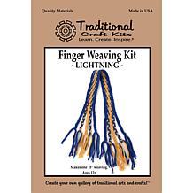 Traditional Craft Kits Finger Weaving Kit - Lightning Design
