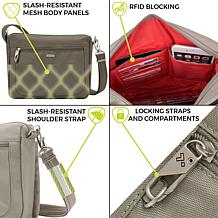 Travelon Classic Anti-Theft Small East/West Crossbody Bag