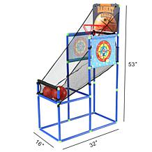 Trimate: 2-in-1 Arcade Basketball Hoop Game w/ 2 Dart Boards
