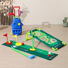 Trimate Toddler Golf Set with 2in1 Cornhole Board
