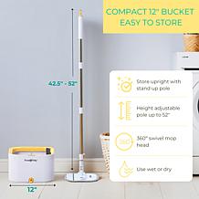 True & Tidy Dual Bucket Spin Mop System with Triple Jet Stream