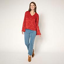 TWRHLL by Christie Brinkley Bell-Sleeve Top