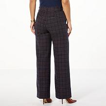 TWRHLL by Christie Brinkley Comfort Wool-Blend Wide Leg Trouser