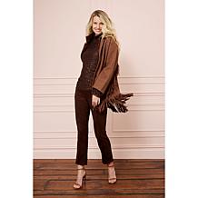 TWRHLL by Christie Brinkley Faux Suede Ankle Pant