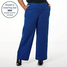 TWRHLL by Christie Brinkley High Rise Pleated Wide Leg Trouser