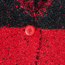 TWRHLL by Christie Brinkley Jacquard Boucle Cardigan