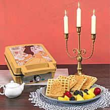 Uncanny Brands Disney Beauty and the Beast Deluxe Waffle Maker