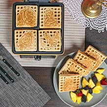 Uncanny Brands Disney Beauty and the Beast Deluxe Waffle Maker