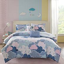 Urban Habitat Kids Cloud Cotton Printed Comforter Set Blue Full/Queen