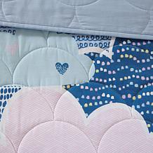 Urban Habitat Kids Cloud Cotton Reversible Coverlet Set, Blue - Twin