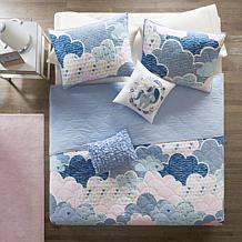 Urban Habitat Kids Cotton Reversible Coverlet Set, Blue - Full/Queen