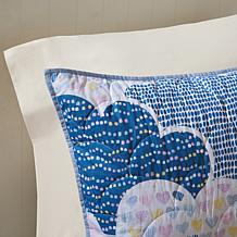 Urban Habitat Kids Cotton Reversible Coverlet Set, Blue - Full/Queen