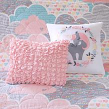 Urban Habitat Kids Cotton Reversible Coverlet Set, Pink - Full/Queen