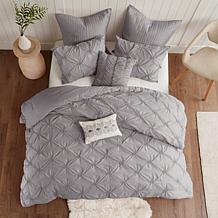 Urban Habitat Talia 7-pc Pintuck Gray King/Cal King Comforter Set 