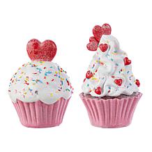 Valentine's Table Decor Cupcakes 2-piece Set