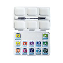 Van Gogh Watercolor Plastic Pocket Box Set of 12 - Vibrant Colors