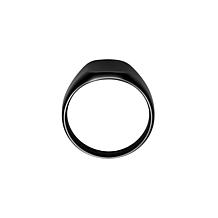 Van Heusen Men's Stainless Steel Black Square Signet Ring