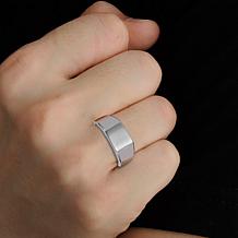 Van Heusen Men's Stainless Steel Rectangle Signet Ring