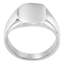 Van Heusen Men's Stainless Steel Square Signet Ring