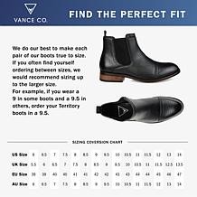 Vance Co. Garrett Cap Toe Chelsea Boot
