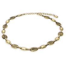 Anne Klein Faux Leather Interlaced Chain Belt | HSN display picture 2