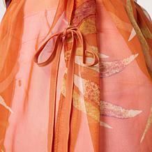 Vince Camuto Printed Duster and Stretch Belt Set