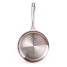 Vintage Hammered Tri-Ply Copper Deep Skillet 9.5"