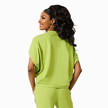 Vivica A. Fox Collection Luxe Crepe Knit Cocoon Top