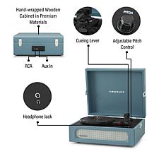 Voyager Bluetooth Vinyl Record Player - Washed Blue