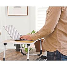 VYBZ Folding Multimedia Workstation with Cup Holder and Stand