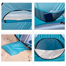 Wakeman Double-Door Pop Up Beach Tent with Ventilation Windows
