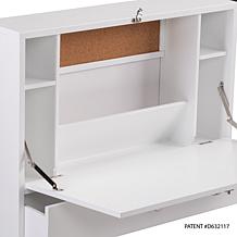 Wall Mount Laptop Desk - White