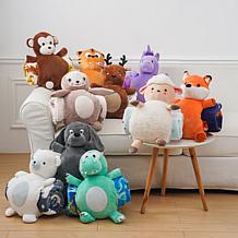 Warm & Cozy Huggable Friend & 60" x 50" Plush Knit Throw