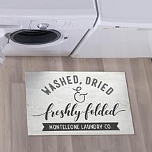 Washed, Dried and Freshly Folded Personalized Oversized Doormat