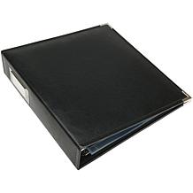 We R Makers Faux-Leather D-Ring Album 8.5" x 11" - Black
