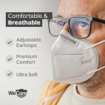 WeCare KN95 Individually-wrapped Protective Face Coverings - 20-Pack