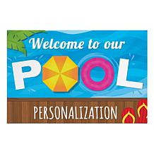 Welcome To Our Pool Personalized Standard Doormat