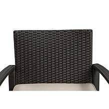 Well Traveled Living Bern Balcony Chat Set In Mocha Wicker