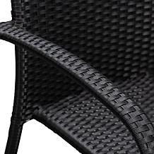 Well Traveled Living Morgan Outdoor Wicker Chair - Black