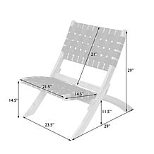 Well Traveled Living Sava Folding Outdoor Chair