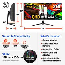 Westinghouse 34" UltraWide Curved Gaming Monitor