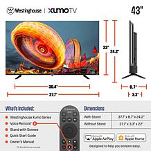 Westinghouse 43" Smart 4K UHD LED LED XUMO TV w/HDR & Voice Remote