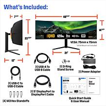 Westinghouse 49" UltraWide Curved Gaming Monitor