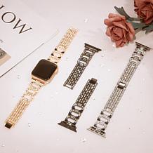 WFG Dressy Bling Metal Band for Apple Watch 45mm