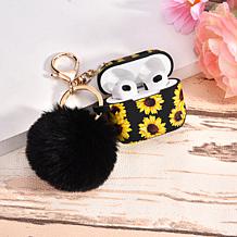 WFG Silicone Case with PomPom Keychain for Apple AirPod 3rd Gen