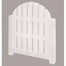 White Adirondack Style 3-Panel Free Standing Pet Gate 48" W