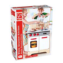 White Fully Equipped Wooden Gourmet Kitchen for Kids