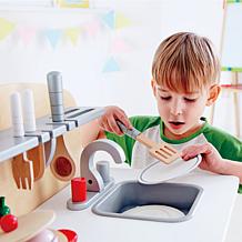 White Fully Equipped Wooden Gourmet Kitchen for Kids