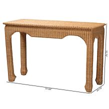Wholesale Interiors bali and pari Abena Rattan Console Table