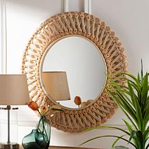 Wholesale Interiors bali and pari Burris Rattan Wall Mirror